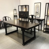 New Chinese Book House Furnishings Villa Clubhouse Style Board Room Book House Office suite Portfolio Desk Book Chair Furniture