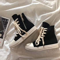 Lin Xiansan Internet celebrity Martin boots womens all-match 2022 spring and summer breathable thin high-top students Korean version of the ins trend