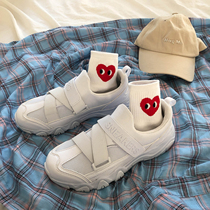 Lin Xianshen 2021 summer new breathable white shoes running sneakers womens ins tide wild dad shoes