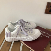 Lin Xianshen global small white shoes female Joker flat students Korean version of ins tide shell head white board shoes 2020 Spring