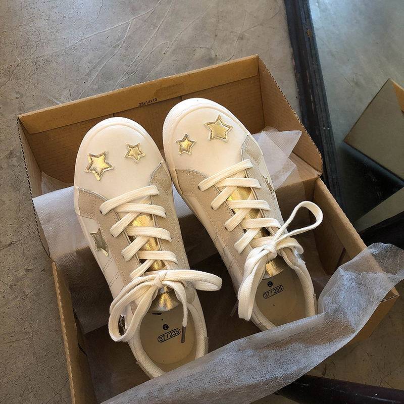 Lin Xian three stars shoes shoes female Korean version of ulzzang small white shoes ins Street shooting trendy shoes retro students Wild