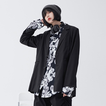 Wan with gravitational museum Early spring suits jacket Girl 2021 Spring new blouses relaxed casual Western-style clothes K