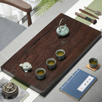 Kung Fu tea set special ebony tea tray whole solid wood rectangular home tea table simple Tea Sea tea tray