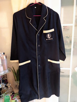 White coat female Korean version of short-sleeved beauty salon work clothes new skin management embroidery nail beautician customization