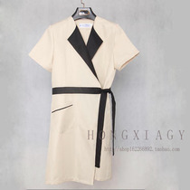 New beauty salon division work clothes Shopping mall medical beauty high-end skin management Nail art short long-sleeved custom hair