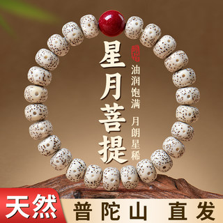 Putuo Mountain Star and Moon Bodhi Bracelet for Women, Authentic Buddhist Beads, Fine Jewelry, Niche Exquisite Bracelet Gift