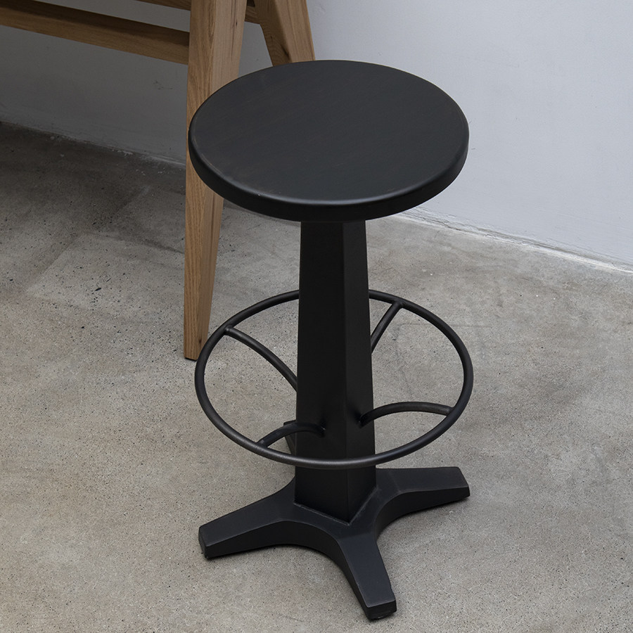 Minimalist American retro high foot bar Stool Cafe Bar Stool lift Custom solid wood Dining Stool