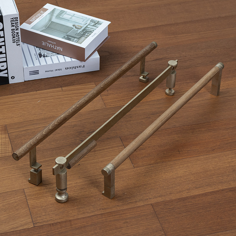 JO WORKS Bathroom MAKEUP ROOM DOOR HANDLE UPSCALE BRASS Ancient Wind Creative Glass Door Handle Moving