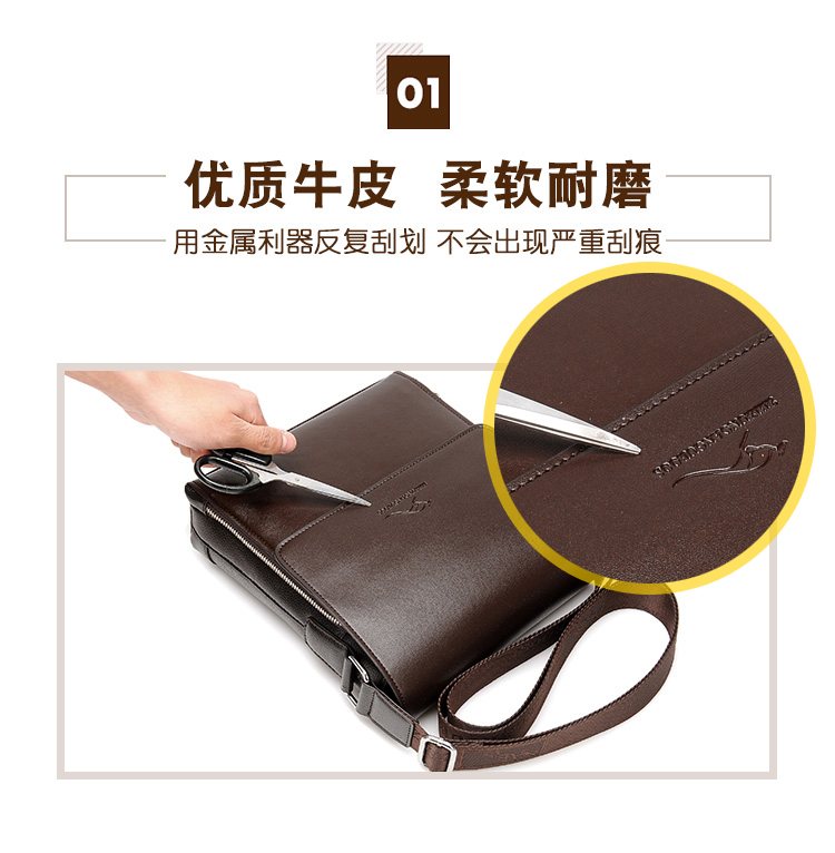 Kangaroo của Nam Giới Túi Vai Túi Da Túi Messenger Túi Da Túi Người Đàn Ông của Túi Kinh Doanh Chữ Thập Túi Ba Lô Giản Dị Xu Hướng túi xách vascara