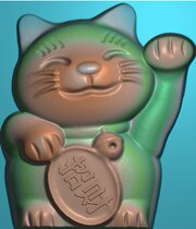 Fine carving jade carving lucky cat computer engraving jdp drawing