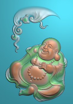 The finely carved 3K65L Foe is in front of the eyes of the Buddha.