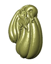 Jade carving map fine carving map scanning stl map melon 1016