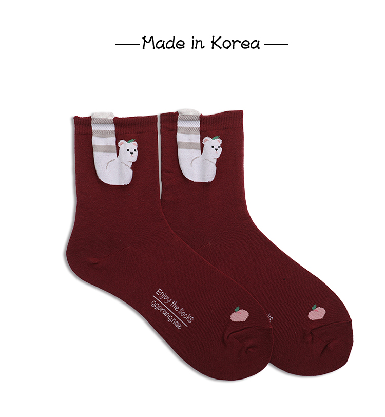 Rex thỏ Hàn Quốc nhập khẩu vớ đích thực mùa hè cotton dễ thương phim hoạt hình vớ nữ ladies socks vớ vớ mèo