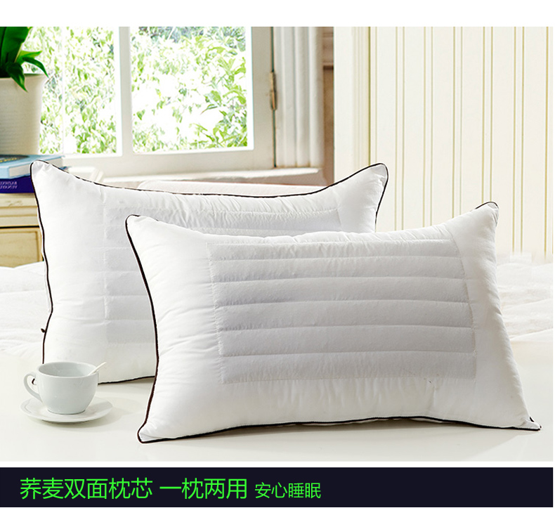 Kiều mạch sợi bông mềm khách sạn nhà đơn đôi sinh viên trẻ em gối cổ gối - Gối gối tre