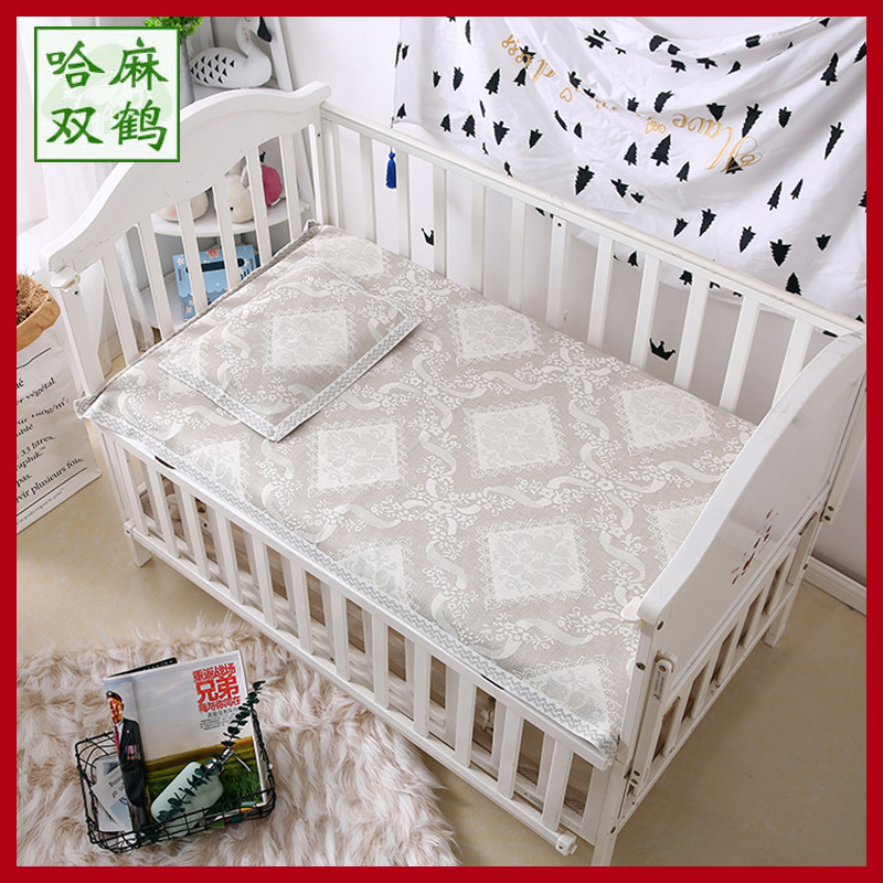 Hamma double crane 100 % pure linen cool seat for baby baby cots children new kit gift sets two pieces