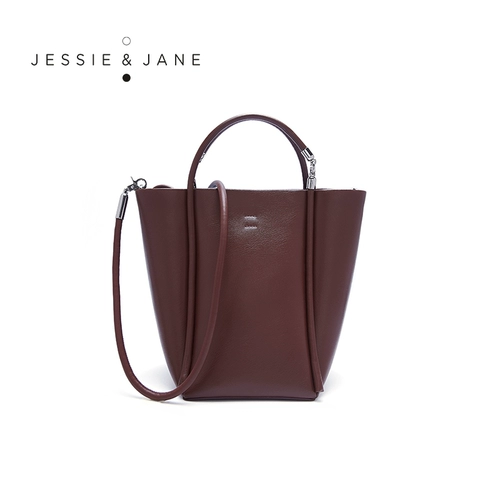 JESSIEJANE女包单肩包斜挎包时尚通勤简约托特包高级感水桶包3545