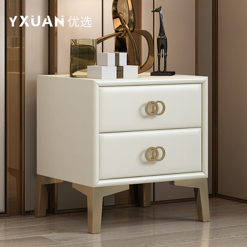 Preferred furniture Light luxury bedside table Modern minimalist Bedroom bedside table Package combination bedside table