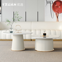 Small household tea table in 2021 new living room table minimal modern creative rock tea table