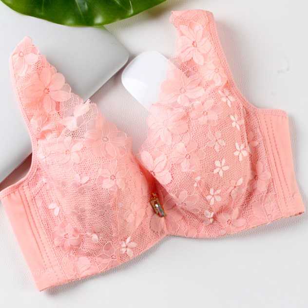 Ren siêu mỏng kích thước lớn chất béo mm đầy đủ ngực lớn ngực nhỏ áo ngực nhỏ vòng thép không có áo ngực áo ngực dán