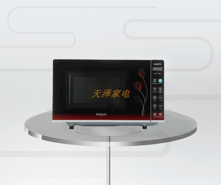 Lò vi sóng gia đình loại phẳng Sanyo / Sanyo EM-2218EP lò nướng đối lưu công suất lớn nhiệt nhanh - Lò vi sóng lò nướng thuỷ tinh