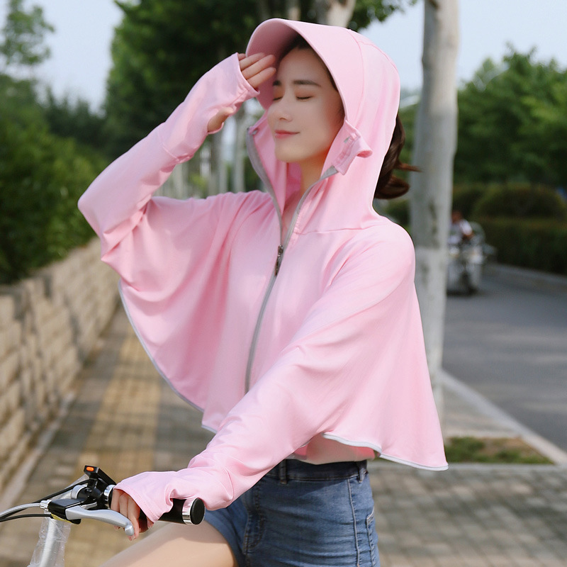 Summer anti-UV ice silk sunscreen mask full face sun protection neck mask female riding headgear bicycling gear