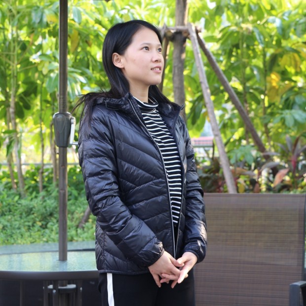 Winter 鸟 正品 女装 2017 mùa đông mới nhẹ trùm đầu Slim áo thể thao giản dị xuống 2075298 - Thể thao xuống áo khoác áo phao lông vũ lining