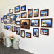 No-Drill Photo Wall Decoration for Living Room, Creative Combination of Photo Frames, Wall-Mounted Photo Wall, Photo Album Frame Display Wall