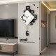 Simple and Elegant Creative Clock, Modern Light Luxury Wall Clock, High-End 2026 New Model Decorative Art Clock for Living Room Wall Hanging