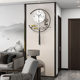 2026 New Chinese-Style Internet-Famous Clock, New Model Living Room Wall Clock, Modern Simple Creative Decorative Clock, Grand Wall-Mounted Clock