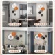 Creative Silent Wall Clock, Stylish and Simple Decorative Clock for Living Room, Wall-Mounted Clock for Dining Room, Entrance Hall Clock, Home Decorative Painting