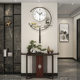 2026 New Chinese-Style Internet-Famous Clock, New Model Living Room Wall Clock, Modern Simple Creative Decorative Clock, Grand Wall-Mounted Clock