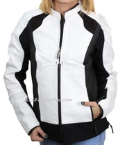 19611 Devil Harley Motorcycle Locomotive Women FXRG Summer Mesh Riding Clothes Leather Jacket