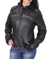 16929 Magic Domain Harley Motorcycle Locomotive Women Removable Jacket USA Purchase