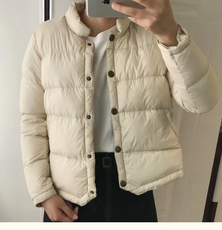 Mùa đông siêu mỏng màu trắng vịt xuống nhỏ xuống áo khoác nữ ngắn phần Hàn Quốc phiên bản mới 2018 áo khoác lỏng thời trang áo khoác thủy triều