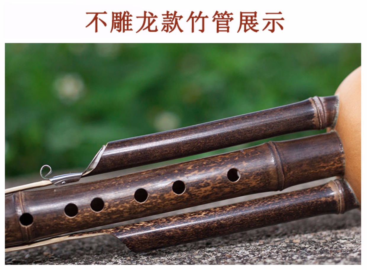 Tự nhiên Zizhu hai giai điệu biểu diễn cucurbit lụa C xuống B giai điệu trẻ em mới bắt đầu người lớn nhạc cụ quốc gia Vân Nam cucurbit sáo điện tử ewi