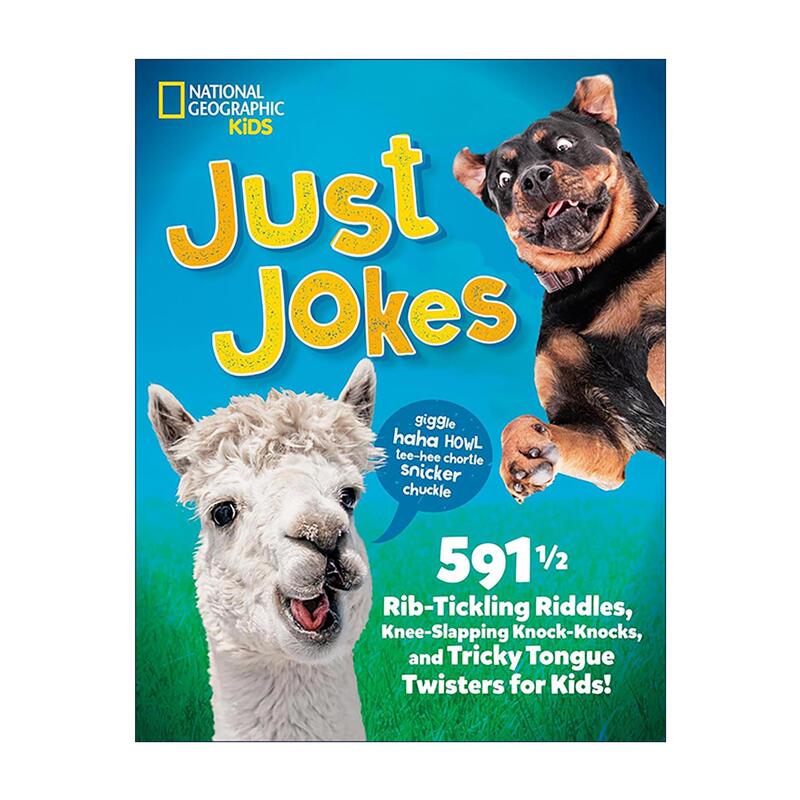 Original English Version Just Jokes: Just Jokes - Hilarious Riddles and Tongue Twisters - National Geographic Kids - Children's Educational Games and Activities Book - English Edition - Imported Original English Books