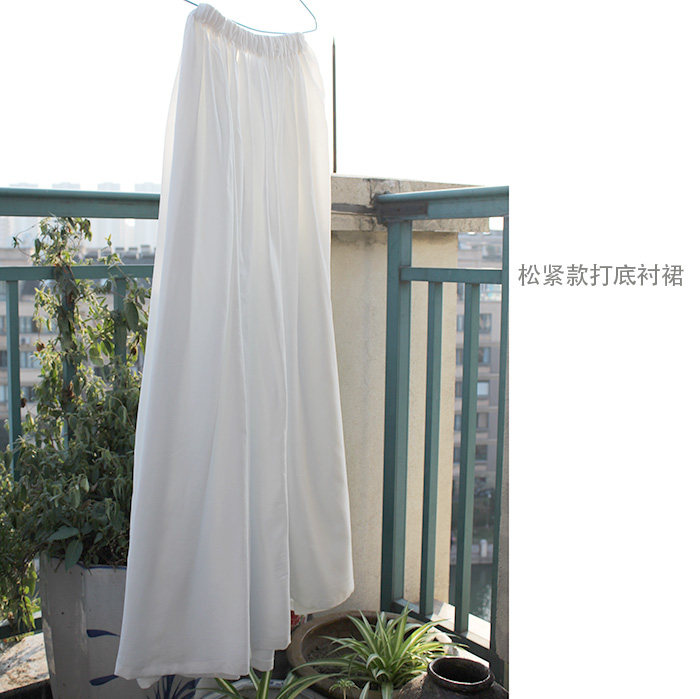 Han Feng Jin Show Horse Noodle Skirt Lining Dress Multicolored Hanfu Woman Adult Hanfu Inner Hitch Comfort Man Cotton Imitation Walking Light Skirt