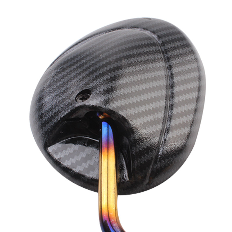 Kuqi S5 Little Turtle King Mavericks Scooter Reflective Mirror Motorcycle Modification Imitation Carbon Fiber Color Titanium Rearview Mirror