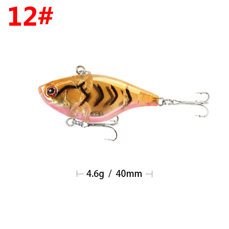 2 Pcs Sinking Lipless Crankbait Lures 65mm 11g Hard Baits Bass Pike Crappie Fresh Water Fishing Lure