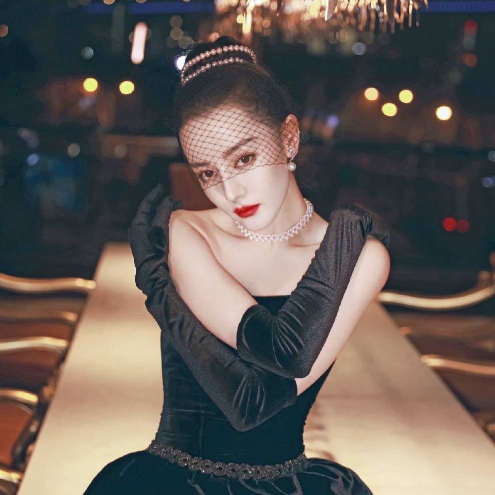 Herben Black Velvet Warm Gloves Female Gift Instrument Reception Performance Dinner Retro Gown Velvet Long Version Gloves