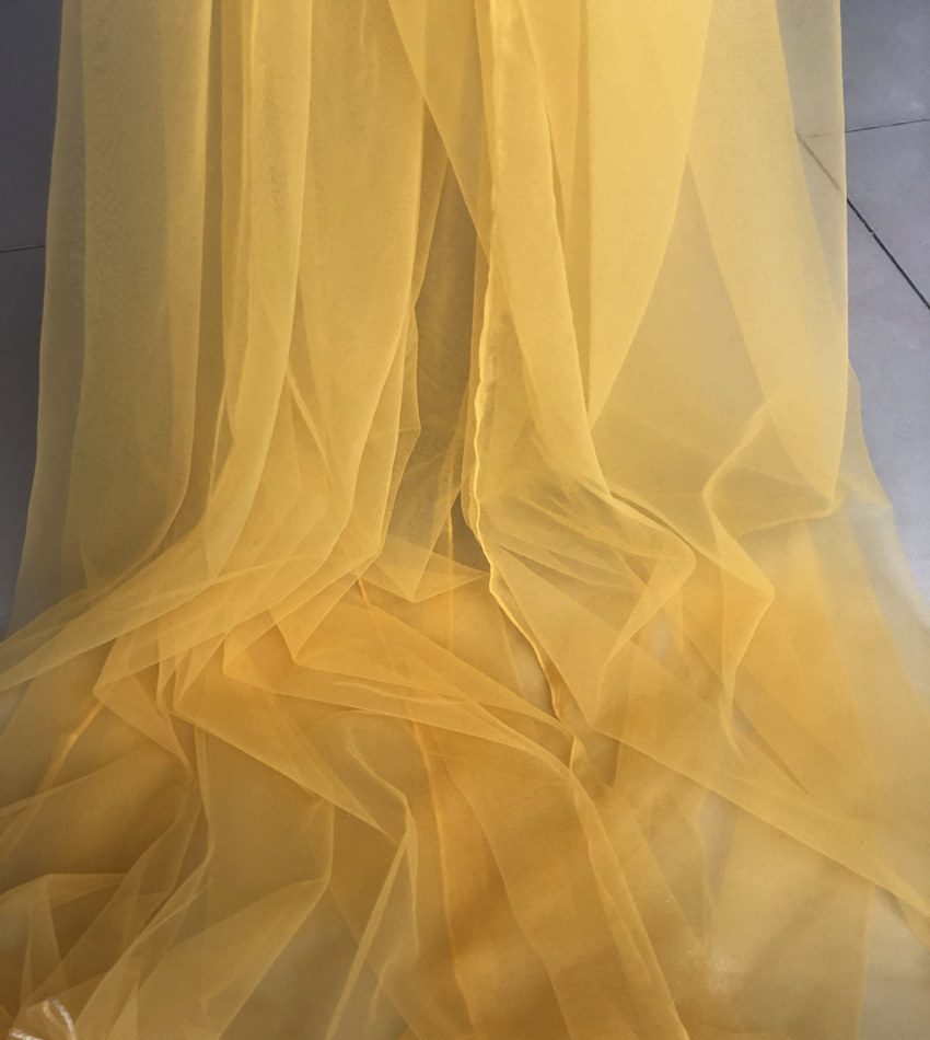 Goose yellow purple powder blue white soft transparent mesh wedding dress fabric photo background scene layout mesh