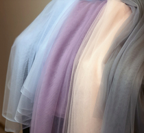 Purple Pink Red Soft Swiss Mesh Yarn Background Arrangement Color Mesh Yarn Dresses Dress Fabric Mesh Yarns