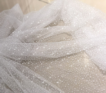 Super Fairy white spots Shiny Sheets Scene Dessert Terrace Arrangement Mesh Soft Mesh Yarn Wedding Dresses Fabric Fabric fabric