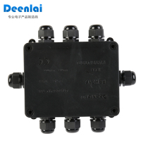 Outdoor waterproof junction box IP68 sealed outdoor monitoring rainproof circuit board Battery protection box large customizable black