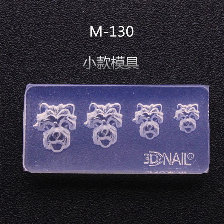 Rose & Cartoon M-130new pattern manicure Carving mould Cartoon Mickey head Mickey Mouse Bear nail decorate Soft candy silica gel Abrasives love