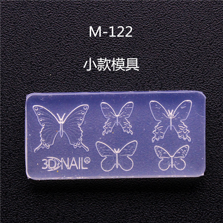 Orange & Butterfly M-122new pattern manicure Carving mould Cartoon Mickey head Mickey Mouse Bear nail decorate Soft candy silica gel Abrasives love