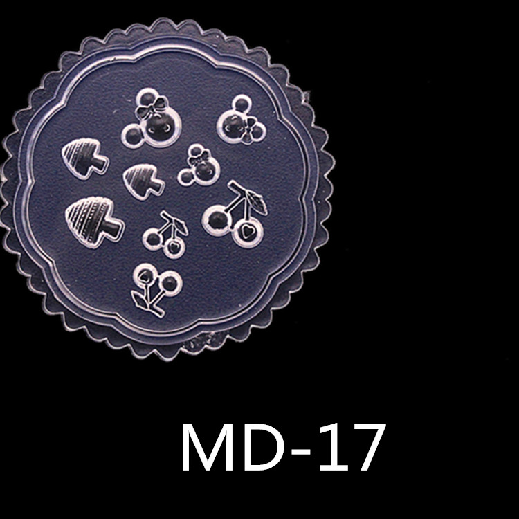 MD-17new pattern manicure Carving mould Cartoon Mickey head Mickey Mouse Bear nail decorate Soft candy silica gel Abrasives love