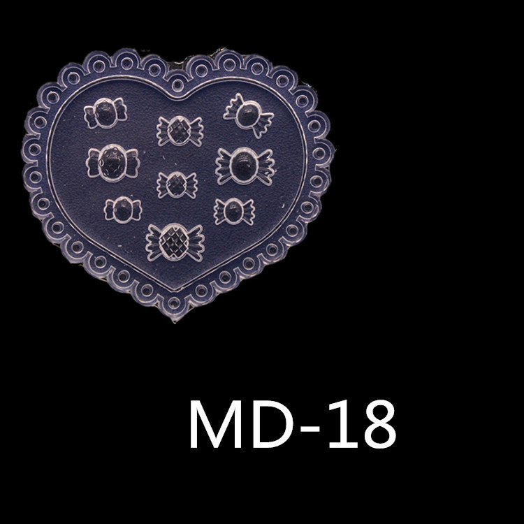 MD-18new pattern manicure Carving mould Cartoon Mickey head Mickey Mouse Bear nail decorate Soft candy silica gel Abrasives love