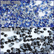 50 nail products jewelry boutique hot bottom Czech Diamond Blue Black flat color diamond light therapy nail Rhinestone