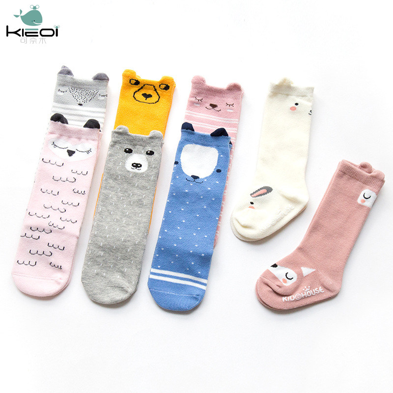 Spring Autumn Summer Children's Socks Cartoon Animal Cotton Cute Baby Middle Tube Socks Baby Socks 0-1-3 Years Old